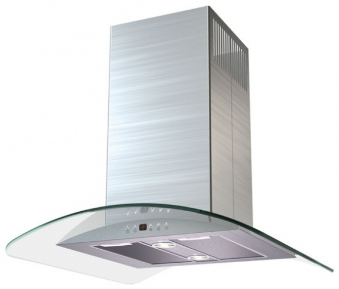 Островная вытяжка Krona Sharlotta isola 600 inox/glass 5P