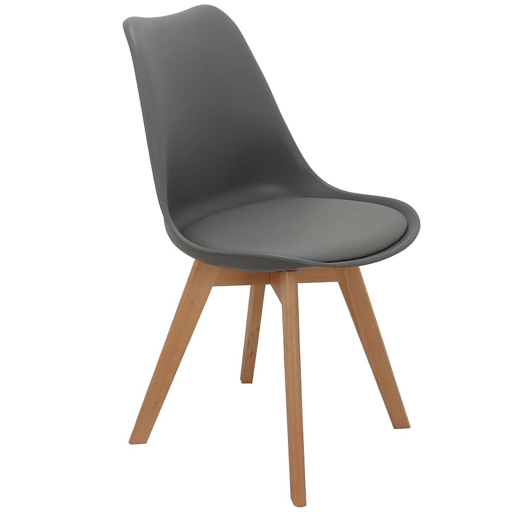 Комплект из 4-х стульев Eames Bon серый в магазине «На диване» в Москве — Выгодная цена Комплект из 4-х стульев Eames Bon серый в магазине «На диване» в Москве — Выгодная цена