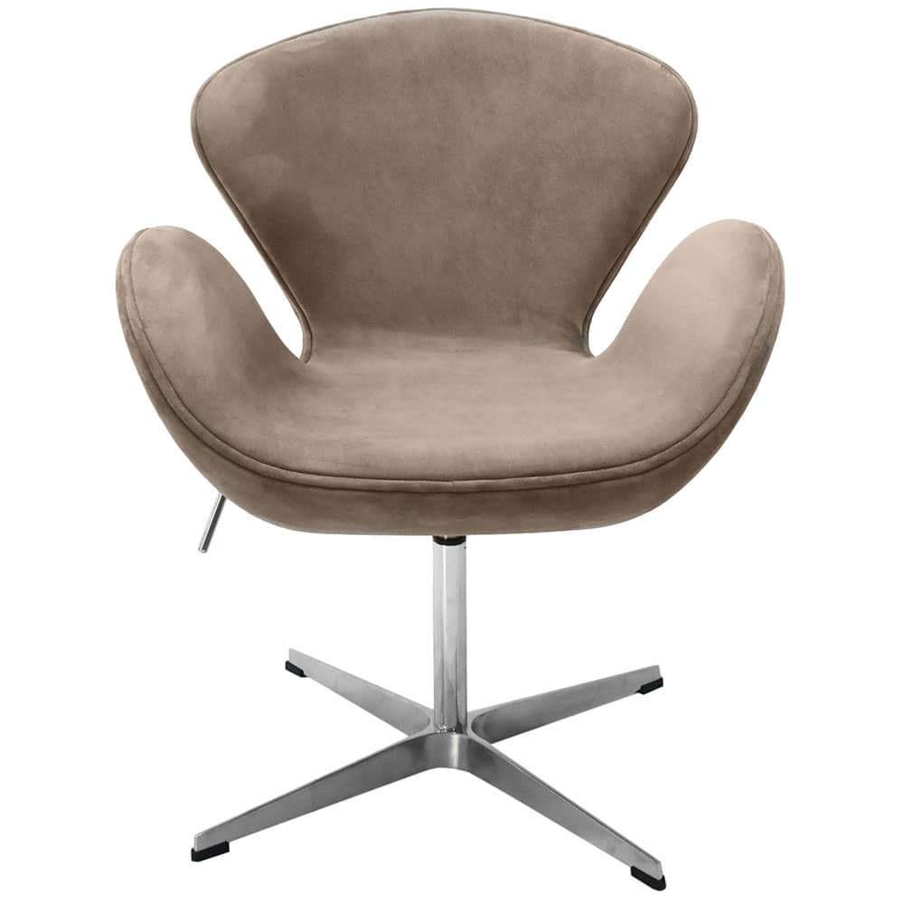 Кресло SWAN STYLE CHAIR, бежевый, искусственная замша в магазине «На диване» в Москве — Выгодная цена Кресло SWAN STYLE CHAIR, бежевый, искусственная замша в магазине «На диване» в Москве — Выгодная цена