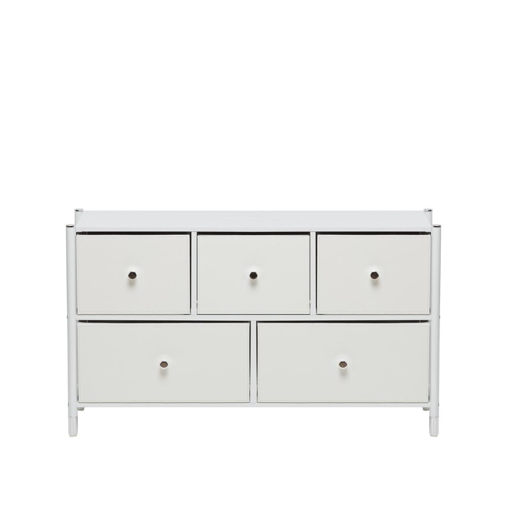 Комод Leset Нирита/Хайди широкий 5 ящиков, Белый