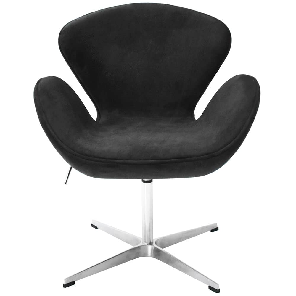 Кресло SWAN STYLE CHAIR графит, искусственная замша в магазине «На диване» в Москве — Выгодная цена Кресло SWAN STYLE CHAIR графит, искусственная замша в магазине «На диване» в Москве — Выгодная цена