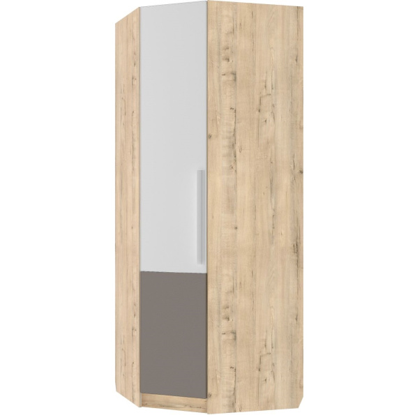 Шкаф «Илия» М3, Дуб ирландский/Амаретти/Белый