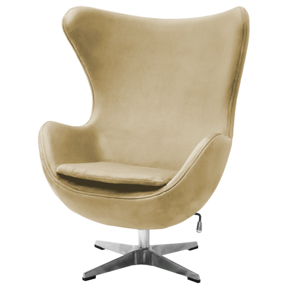 Кресло EGG STYLE CHAIR карамельный, искусственная замша в магазине «На диване» в Москве — Выгодная цена Кресло EGG STYLE CHAIR карамельный, искусственная замша в магазине «На диване» в Москве — Выгодная цена