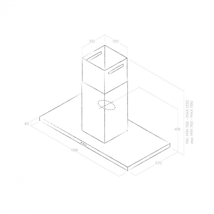 Островная вытяжка Elica THIN ISLAND IX/A/120 PRF0144973 в магазине «На диване» в Москве  — Выгодная цена