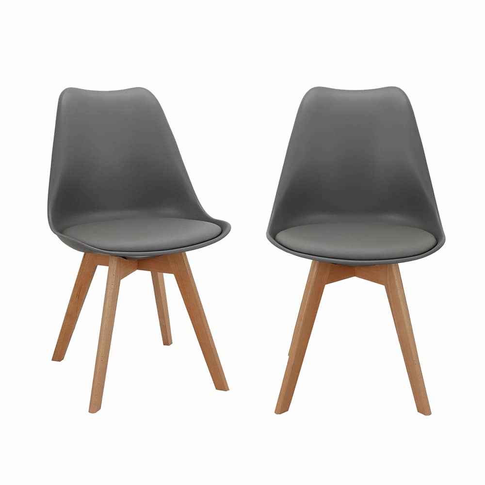 Комплект из 2-х стульев Eames Bon серый Комплект из 2-х стульев Eames Bon серый