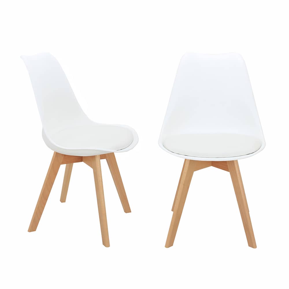 Комплект из 2-х стульев Eames Bon белый Комплект из 2-х стульев Eames Bon белый