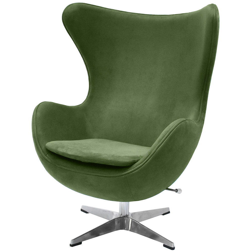 Кресло EGG STYLE CHAIR зеленый, искусственная замша в магазине «На диване» в Москве — Выгодная цена Кресло EGG STYLE CHAIR зеленый, искусственная замша в магазине «На диване» в Москве — Выгодная цена