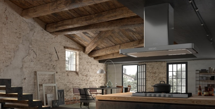 Островная вытяжка Faber T-LIGHT IS.INOX A100 EVO 110.0456.264 в магазине «На диване» в Москве  — Выгодная цена