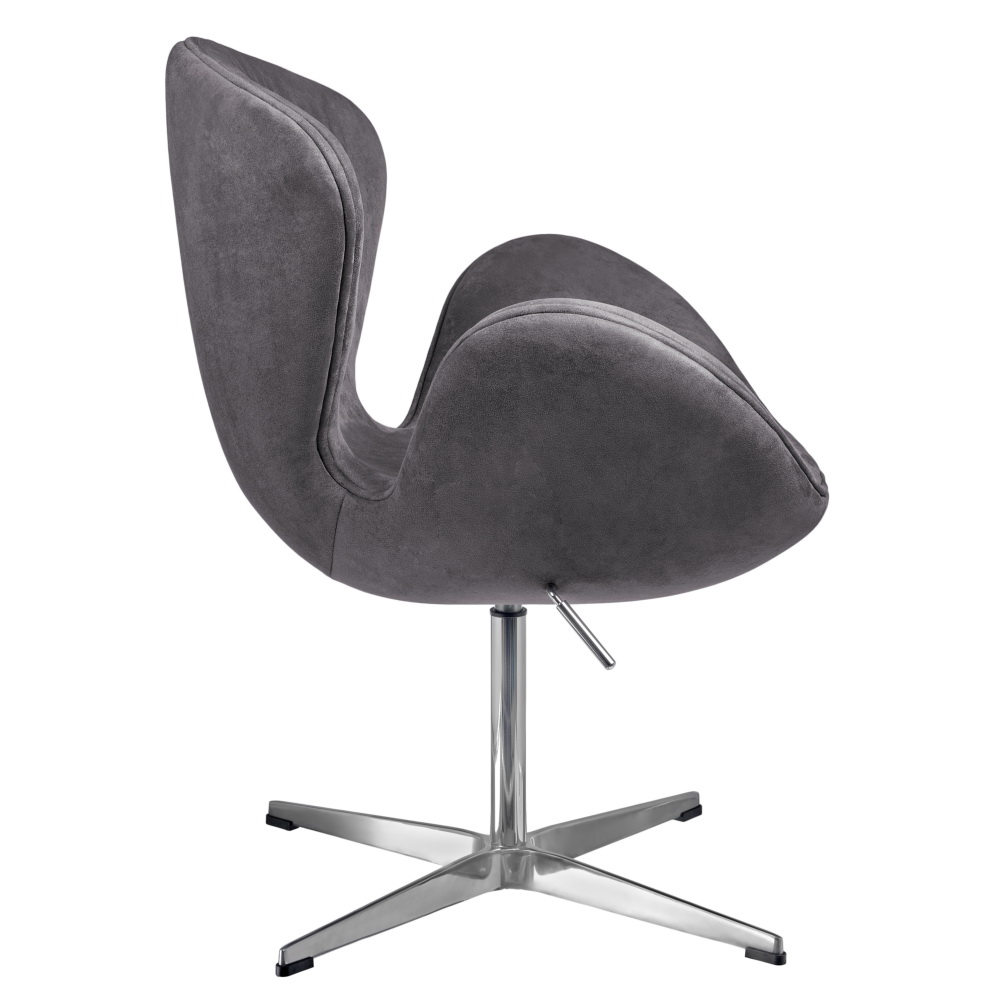 Кресло SWAN STYLE CHAIR тёмно-серый, искусственная замша в магазине «На диване» в Москве — Выгодная цена Кресло SWAN STYLE CHAIR тёмно-серый, искусственная замша в магазине «На диване» в Москве — Выгодная цена