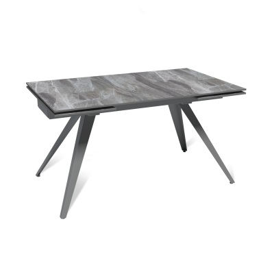 Стол раскладной Асти (140+40+40), керамика глянцевая Italian Light Grey