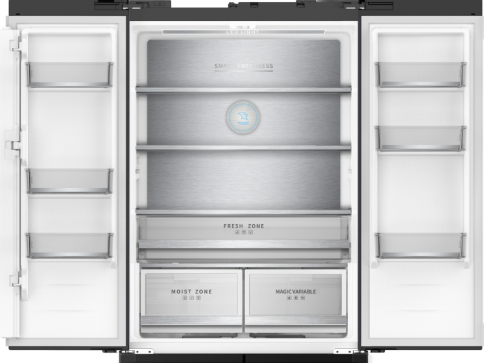 Холодильник Weissgauff WFD 450 Built-in Inverter NoFrost Dark Inox в магазине «На диване» в #REGION_NAME_DECLINE_PP#  — Выгодная цена