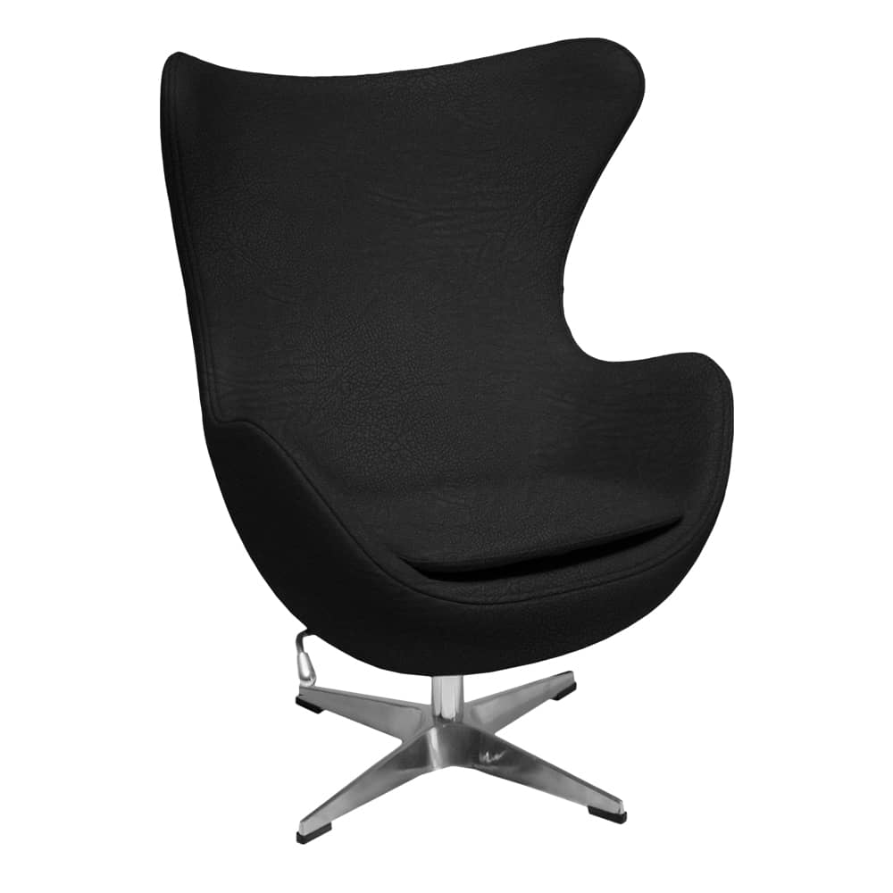 Кресло EGG CHAIR черный, экокожа Кресло EGG CHAIR черный, экокожа