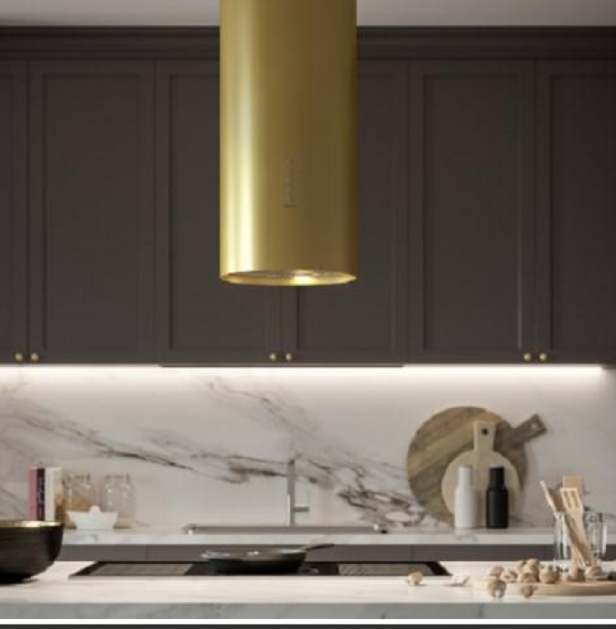 Островная вытяжка Falmec Polar Isola Gold 35 CPWI90.E4P2#ZZZC491F в магазине «На диване» в Москве  — Выгодная цена