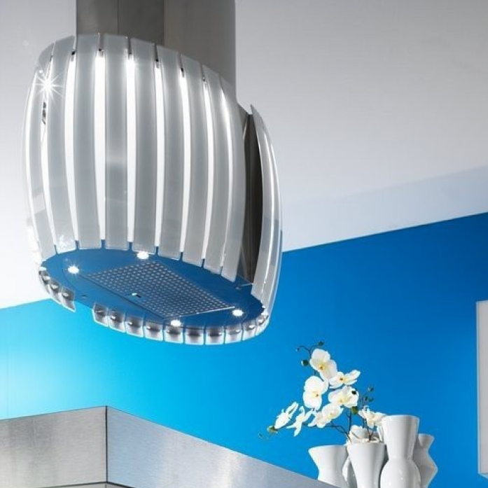 Островная вытяжка Falmec PRESTIGE ISOLA 75 vetro BIANCO (800)