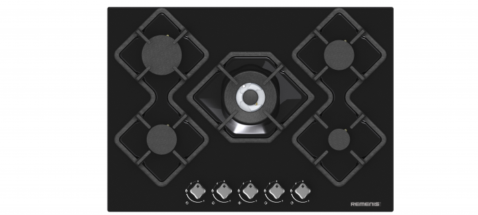 Газовая варочная панель REMENIS REM 2156 black