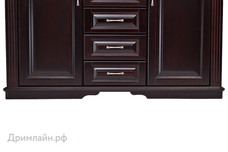 Комод Греденция Dreamline Палермо (4 ящика) бук-дымчатый темный дуб 156х53х94