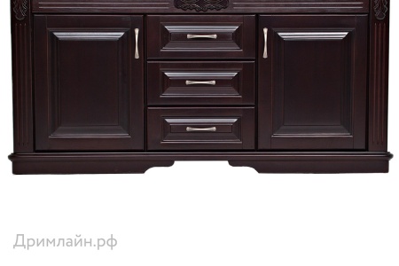 Комод Греденция Dreamline Палермо (3 ящика) бук-дымчатый темный дуб 156х53х75