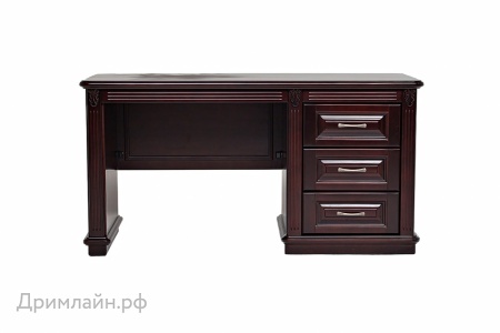 Стол Dreamline руководителя Палермо (1 тумба) ясень-орех светлый 146х60х75,3 Стол Dreamline руководителя Палермо (1 тумба) ясень-орех светлый 146х60х75,3