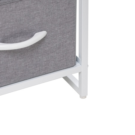 Комод Leset Ноа широкий, Каркас Белый, Светло-серый в магазине «На диване» в Москве — Выгодная цена