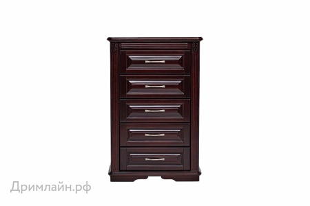 Комод Dreamline Палермо 1 бук-дымчатый темный дуб 74х53х113,7