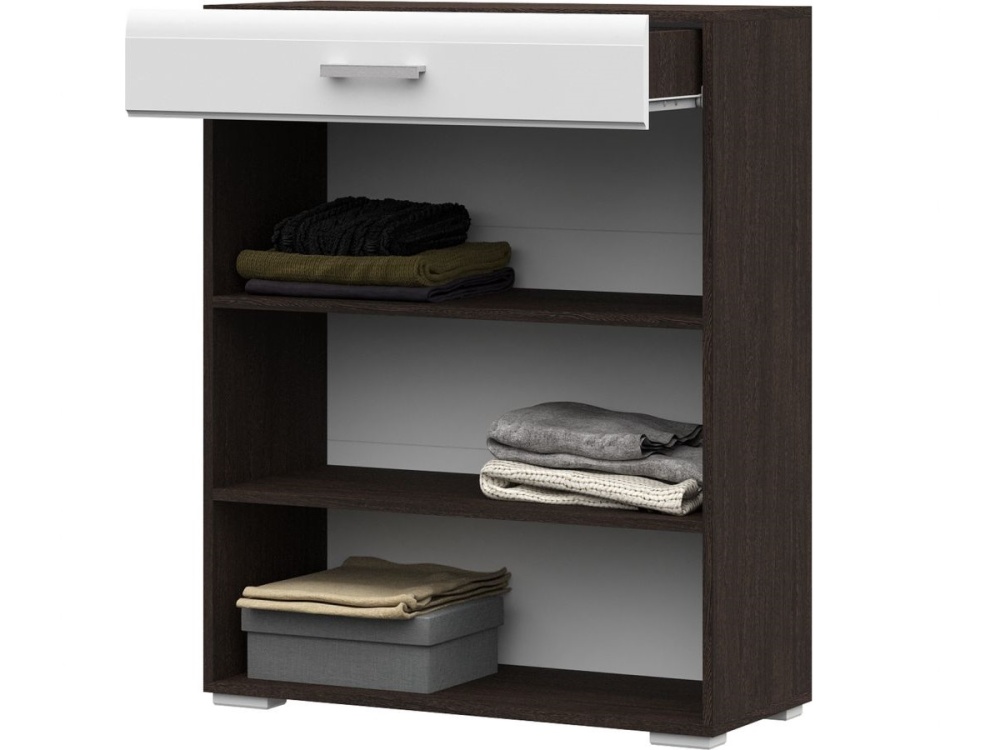 Комод Вегас 2д1ящ, белый глянец/венге в магазине «На диване» в Москве — Выгодная цена