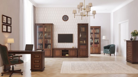 Комод Dreamline Палермо 1 бук-дымчатый темный дуб 74х53х113,7