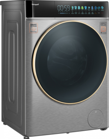 Стиральная машина Weissgauff Стиральная машина Weissgauff WM 58411 Direct Drive Inverter Premium Steam Steel 436159 в магазине «На диване» в Москве  — Выгодная цена