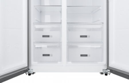 Холодильник Weissgauff WSBS 600 NoFrost Inverter Dark Grey Glass в магазине «На диване» в Москве  — Выгодная цена
