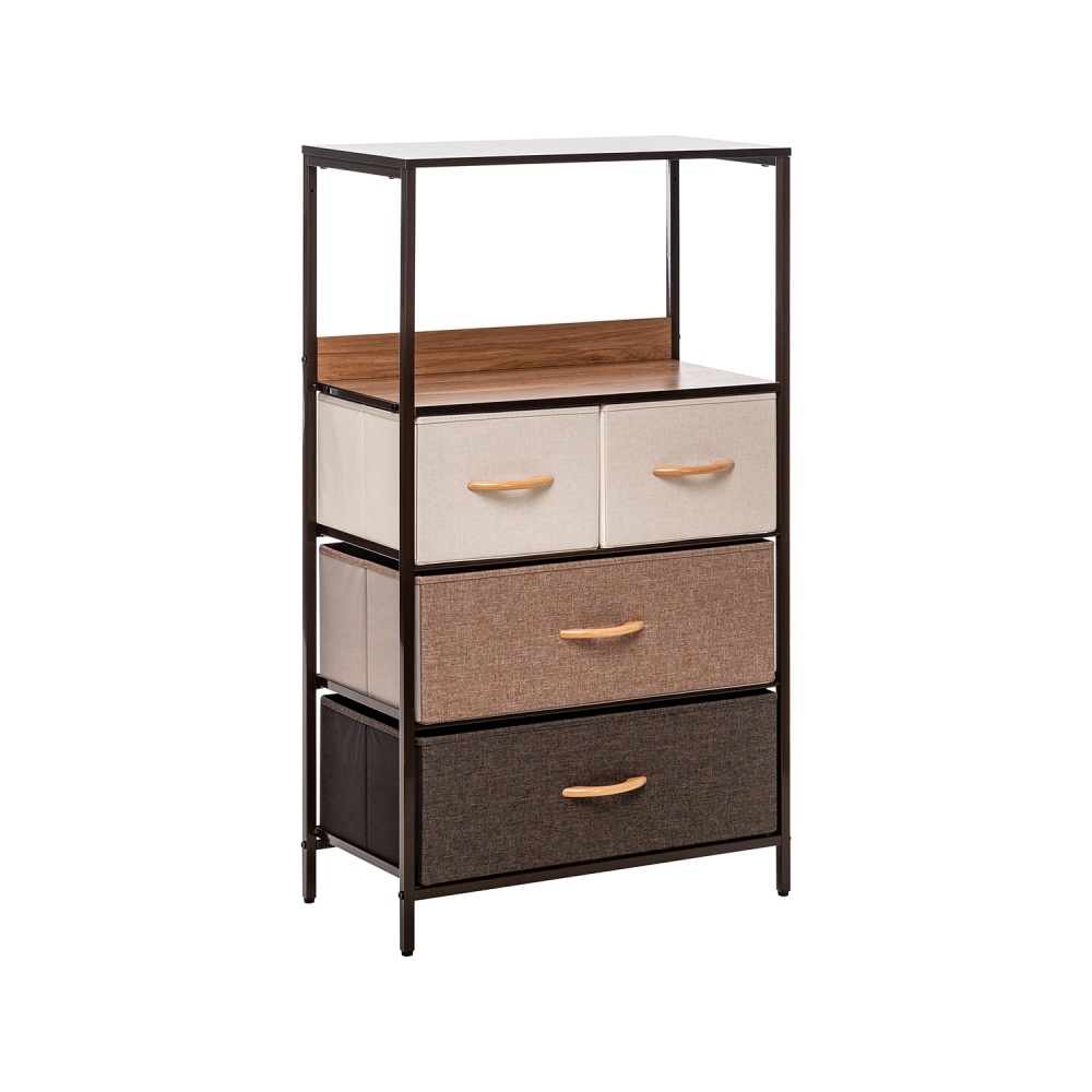 Комод Leset Локи 4 ящ., Коричневый, Бежевый в магазине «На диване» в Москве — Выгодная цена