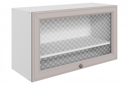 Мишель Шкаф навесной L800 Н450 (1 дв. рам. гориз.) (эмаль)