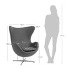 Кресло EGG STYLE CHAIR серый в магазине «На диване» в Москве — Выгодная цена Кресло EGG STYLE CHAIR серый в магазине «На диване» в Москве — Выгодная цена