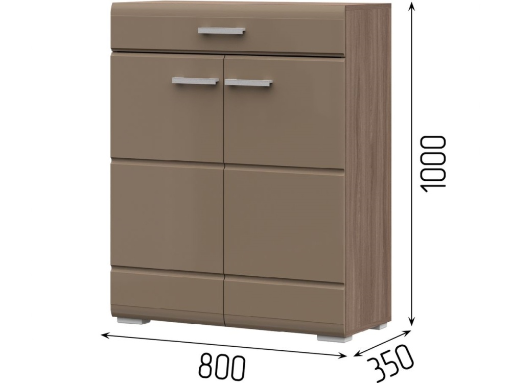 Комод Вегас 2д1ящ, кофе с молоком/шимо темный в магазине «На диване» в Москве — Выгодная цена