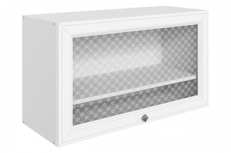 Мишель Шкаф навесной L800 Н450 (1 дв. рам. гориз.) (эмаль)