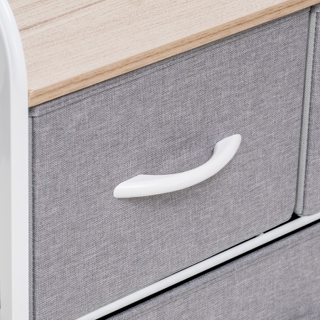 Комод Leset Ноа широкий, Каркас Белый, Светло-серый в магазине «На диване» в Москве — Выгодная цена