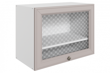 Мишель Шкаф навесной L600 Н450 (1 дв. рам. гориз.) (эмаль)
