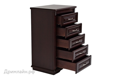 Комод Dreamline Палермо 1 бук-дымчатый темный дуб 74х53х113,7