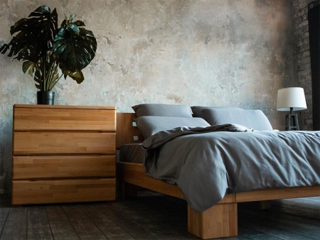 Комод Dreamline Мальмо бук-дымчатый темный дуб 90х50х83