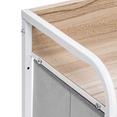 Комод Leset Ноа широкий, Каркас Белый, Светло-серый в магазине «На диване» в Москве — Выгодная цена