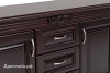 Комод Греденция Dreamline Палермо (3 ящика) бук-дымчатый темный дуб 156х53х75