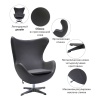 Кресло EGG STYLE CHAIR серый в магазине «На диване» в Москве — Выгодная цена Кресло EGG STYLE CHAIR серый в магазине «На диване» в Москве — Выгодная цена