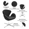 Кресло SWAN STYLE CHAIR графит, искусственная замша в магазине «На диване» в Москве — Выгодная цена Кресло SWAN STYLE CHAIR графит, искусственная замша в магазине «На диване» в Москве — Выгодная цена