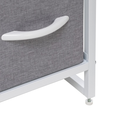 Комод Leset Ноа 7 ящ., Каркас Белый, Светло-серый в магазине «На диване» в Москве — Выгодная цена