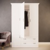 Шкаф Dreamline Эдем 3-х створчатый млпд/бук-слоновая кость 3-3 135х56х220 Шкаф Dreamline Эдем 3-х створчатый млпд/бук-слоновая кость 3-3 135х56х220