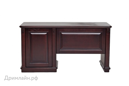 Стол Dreamline руководителя Палермо (1 тумба) ясень-орех светлый 146х60х75,3 Стол Dreamline руководителя Палермо (1 тумба) ясень-орех светлый 146х60х75,3