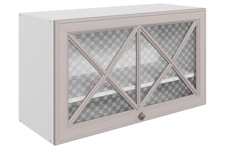 Мишель Шкаф навесной L800 Н450 (1 дв. крест. гориз.) (эмаль)