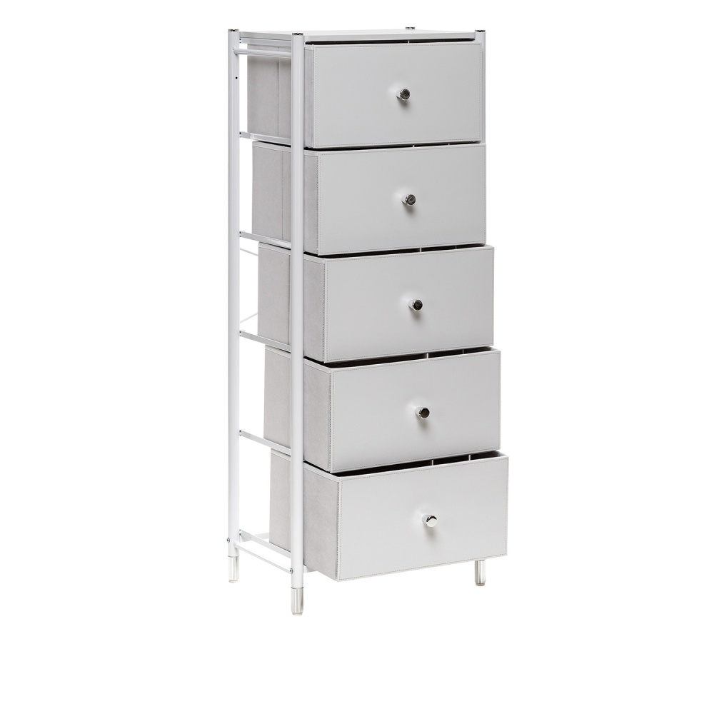 Комод Leset Нирита/Хайди, 5 ящиков, Белый в магазине «На диване» в Москве — Выгодная цена