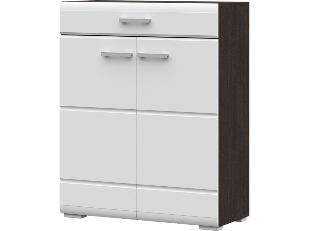 Комод Вегас 2д1ящ, белый глянец/венге в магазине «На диване» в Москве — Выгодная цена