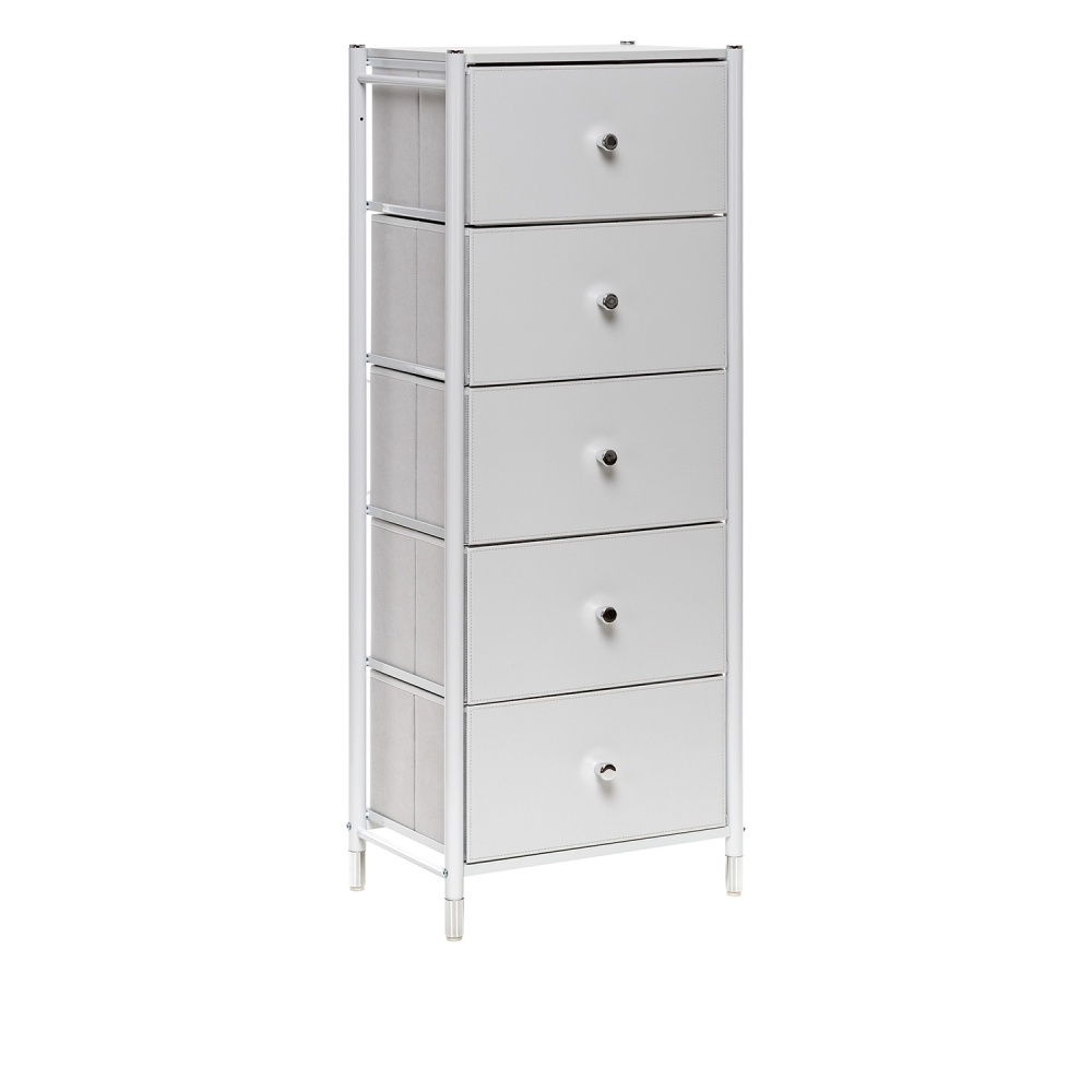 Комод Leset Нирита/Хайди, 5 ящиков, Белый в магазине «На диване» в Москве — Выгодная цена