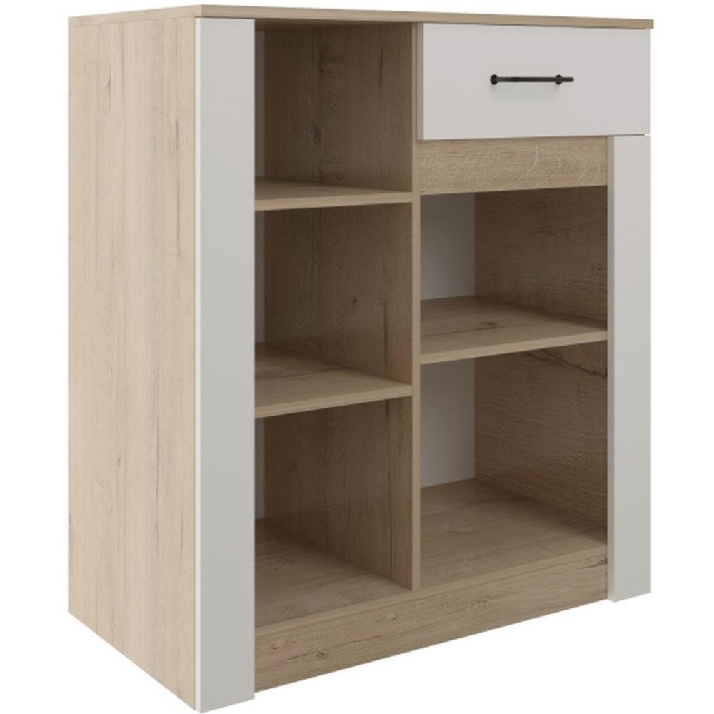 Комод «Ева 5» М6 900, Дуб Ирландский/Белый матовый в магазине «На диване» в Москве — Выгодная цена