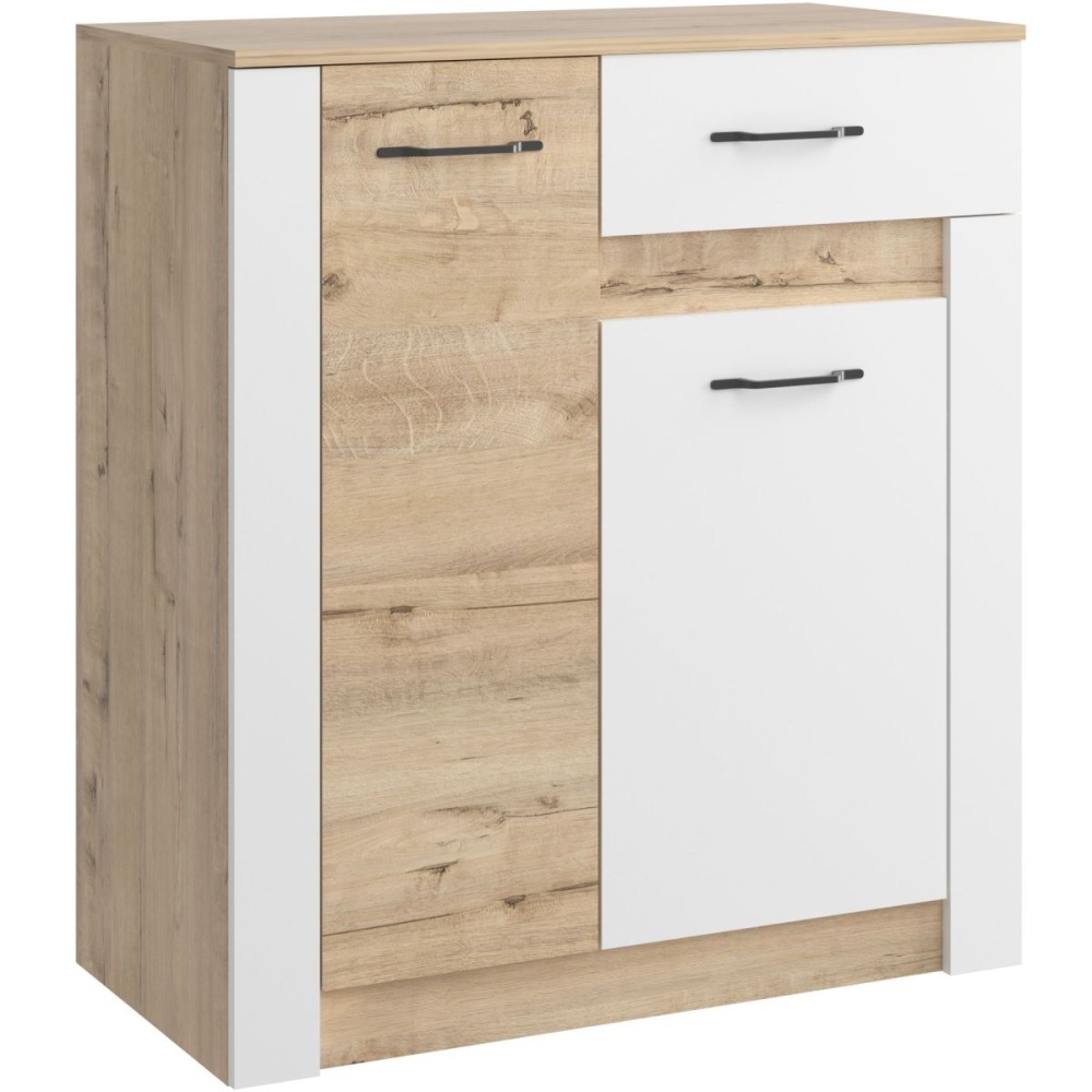 Комод «Ева 5» М6 900, Дуб Ирландский/Белый матовый в магазине «На диване» в Москве — Выгодная цена